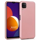 Microsonic Matte Silicone Samsung Galaxy M12 Kılıf Rose Gold