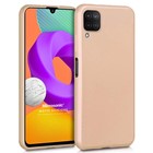 Microsonic Matte Silicone Samsung Galaxy A22 4G Kılıf Gold