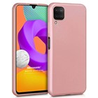 Microsonic Matte Silicone Samsung Galaxy M32 4G Kılıf Rose Gold