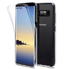 Microsonic Samsung Galaxy Note 8 Kılıf 6 tarafı tam full koruma 360 Clear Soft Şeffaf