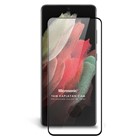 Microsonic Samsung Galaxy S21 Ultra Tam Kaplayan Temperli Cam Ekran Koruyucu Siyah