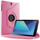 Microsonic Samsung Galaxy Tab S3 9 7 T820 T825 Kılıf 360 Dönerli Stand Deri Pembe