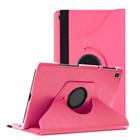 Microsonic Samsung Galaxy Tab A 10 1 T510 Kılıf 360 Rotating Stand Deri Koyu Pembe