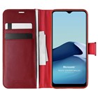 Microsonic Vivo Y20s Kılıf Delux Leather Wallet Kırmızı