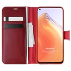 Microsonic Xiaomi Mi 10T Kılıf Delux Leather Wallet Kırmızı