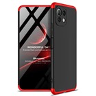 Microsonic Xiaomi Mi 11 Lite Kılıf Double Dip 360 Protective Siyah Kırmızı