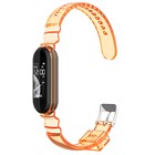 Microsonic Xiaomi Mi Band 6 Kordon Transparent Clear Band Turuncu