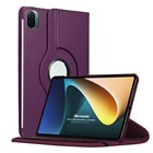 Microsonic Xiaomi Mi Pad 5 Kılıf 360 Dönerli Stand Deri Mor