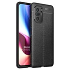 Microsonic Xiaomi Redmi K40 Pro Kılıf Deri Dokulu Silikon Siyah