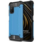 Microsonic Xiaomi Poco M3 Kılıf Rugged Armor Mavi