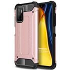 Microsonic Xiaomi Poco M3 Pro Kılıf Rugged Armor Rose Gold