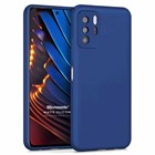 Microsonic Matte Silicone Xiaomi Poco X3 GT Kılıf Lacivert