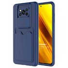 Microsonic Xiaomi Poco X3 Pro Kılıf Inside Card Slot Lacivert