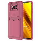 Microsonic Xiaomi Poco X3 Pro Kılıf Inside Card Slot Mürdüm