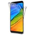 Microsonic Xiaomi Redmi 5 Plus Kılıf 6 tarafı tam full koruma 360 Clear Soft Şeffaf