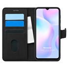 Microsonic Xiaomi Redmi 9A Kılıf Fabric Book Wallet Siyah