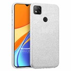 Microsonic Xiaomi Redmi 9C Kılıf Sparkle Shiny Gümüş