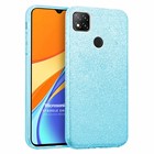 Microsonic Xiaomi Redmi 9C Kılıf Sparkle Shiny Mavi