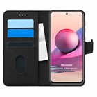 Microsonic Xiaomi Poco M5s Kılıf Fabric Book Wallet Siyah