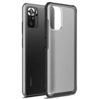 Microsonic Xiaomi Poco M5s Kılıf Frosted Frame Siyah