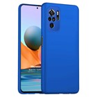 Microsonic Matte Silicone Xiaomi Redmi Note 10 Kılıf Mavi