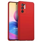 Microsonic Matte Silicone Xiaomi Redmi Note 10 5G Kılıf Kırmızı