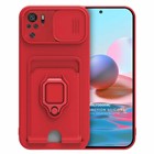 Microsonic Xiaomi Poco M5s Kılıf Multifunction Silicone Kırmızı