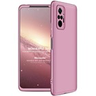 Microsonic Xiaomi Redmi Note 10 Pro Max Kılıf Double Dip 360 Protective Rose Gold