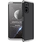 Microsonic Xiaomi Redmi Note 10 Pro Kılıf Double Dip 360 Protective Siyah Gri