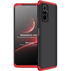 Microsonic Xiaomi Redmi Note 10 Pro Max Kılıf Double Dip 360 Protective Siyah Kırmızı