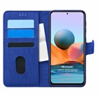 Microsonic Xiaomi Redmi Note 10 Pro Max Kılıf Fabric Book Wallet Lacivert