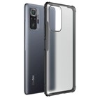 Microsonic Xiaomi Redmi Note 10 Pro Kılıf Frosted Frame Siyah