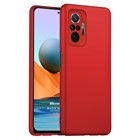 Microsonic Matte Silicone Xiaomi Redmi Note 10 Pro Kılıf Kırmızı