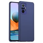 Microsonic Matte Silicone Xiaomi Redmi Note 10 Pro Max Kılıf Lacivert