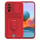 Microsonic Xiaomi Redmi Note 10 Pro Max Kılıf Multifunction Silicone Kırmızı