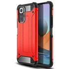 Microsonic Xiaomi Redmi Note 10 Pro Kılıf Rugged Armor Kırmızı