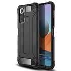 Microsonic Xiaomi Redmi Note 10 Pro Kılıf Rugged Armor Siyah