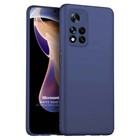 Microsonic Matte Silicone Xiaomi Redmi Note 11 Pro Kılıf Lacivert