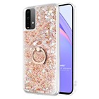 Microsonic Xiaomi Redmi Note 9 4G Kılıf Glitter Liquid Holder Gold