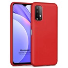 Microsonic Matte Silicone Xiaomi Redmi Note 9 4G Kılıf Kırmızı