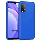 Microsonic Matte Silicone Xiaomi Redmi Note 9 4G Kılıf Mavi