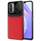 Microsonic Xiaomi Redmi Note 9 4G Kılıf Uniq Leather Kırmızı