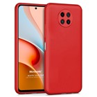 Microsonic Matte Silicone Xiaomi Redmi Note 9 5G Kılıf Kırmızı