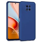 Microsonic Matte Silicone Xiaomi Redmi Note 9 5G Kılıf Lacivert