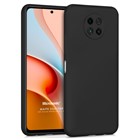 Microsonic Matte Silicone Xiaomi Redmi Note 9 5G Kılıf Siyah