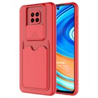 Microsonic Xiaomi Redmi Note 9 Pro Max Kılıf Inside Card Slot Kırmızı