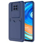 Microsonic Xiaomi Redmi Note 9 Pro Max Kılıf Inside Card Slot Lacivert