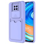 Microsonic Xiaomi Redmi Note 9 Pro Max Kılıf Inside Card Slot Lila