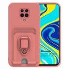 Microsonic Xiaomi Redmi Note 9 Pro Kılıf Multifunction Silicone Pembe