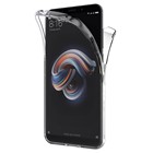 Microsonic Xiaomi Redmi Note 5 Kılıf 6 tarafı tam full koruma 360 Clear Soft Şeffaf